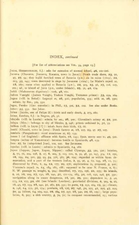 Index, continued