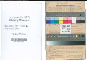 Entnazifizierung Walther Stein , geb. 02.12.1901 (Architekt)