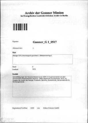Abzüge 1979, chronologisch geordnet (Massenschriftgut)