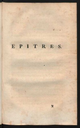 Epitres