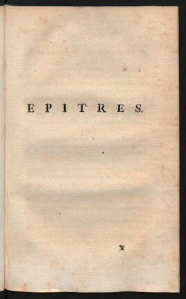 Epitres