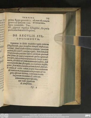 De Regulis Syllogismorum.