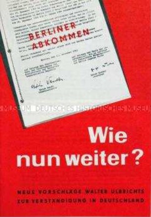 Propagandaschrift aus der DDR zur Lage in und um Berlin nach dem Passierscheinabkommen