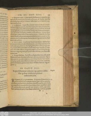 In Caput XIII. In quo soluuntur rationes cap. quinto adductae quibus videbatur probari infinitum actu.