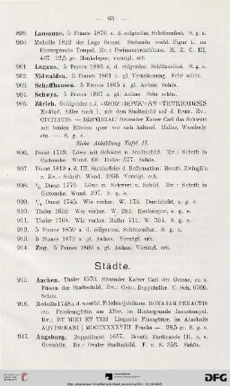 Städte (Nr. 915-1564)