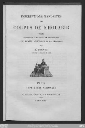 Inscriptions mandaïtes des coupes de Khouabir : Texte, traduction et commentaire philologique avec quatres appendices et un glossaire