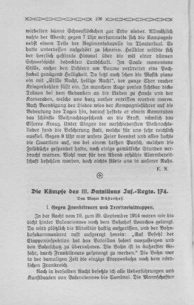35. Die Kämpfe des III. Bataillons Inf.-Regts. 174 - Von Major Düsterhof