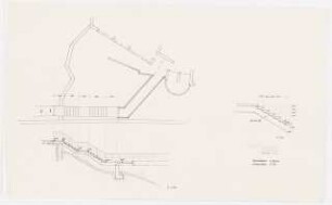 Haus und Garten H. Bense, Stuttgart: Technischer Plan: Außentreppe, 2. OG, 1:50, 1:25