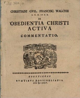 De obedientia Christi activa commentatio