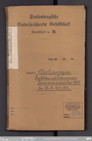 Vorlesungen und Praktika