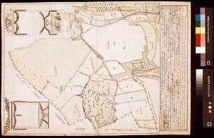[Neuabsteinung zwischen Reicholzheim und dem beim Schafhof liegenden Teil der Bronnbacher Gemarkung am 28. Februar und 22. April 1788] (Inselkarte)