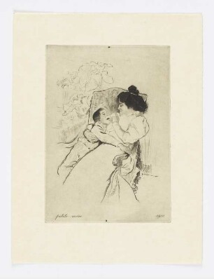 Petite mère, aus: Camille Mauclair, "Louis Legrand", Paris 1910