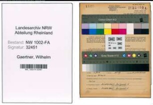 Entnazifizierung Wilhelm Gaertner, geb. 05.02.1895 (Kaufmann)