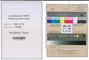 Entnazifizierung Georg Schultheis , geb. 02.04.1888 (Obermeister)