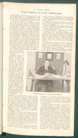 Joaquín Dicenta y su venida a Buenos Aires : El eterno mozo