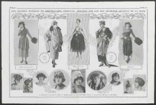 Los últimos modelos de indumentaria femenina, creados por los más afamados artistas de la moda