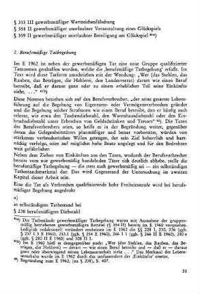 2. Berufsmäßige Tatbegehung