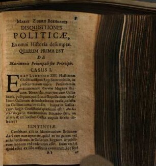 Disquisitiones politicae : id est sexaginta casus politici ex omni historia selecti