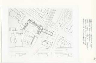 Varité [Wintergarten], Berlin-Charlottenburg (Diplomarbeit bei Bernhard Hermkes): Zentrum am Zoo, Grundriss 4. Obergeschoss 1:500