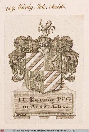 Wappen des Johann Christoph König