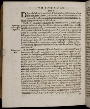 Tractatio Thes. I. [ - ] Th. LXXIV.