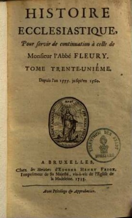 Histoire Ecclesiastique, 31. Depuis l'an 1555 jusqu'en 1560