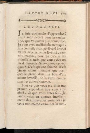 Lettre XLVI - Lettre L