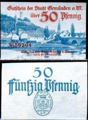 Gemünden am Main 50 Pfennig
