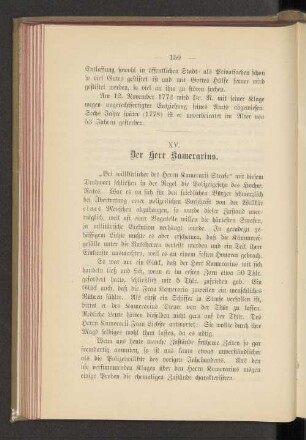 XV. Der Herr Kamerarius.