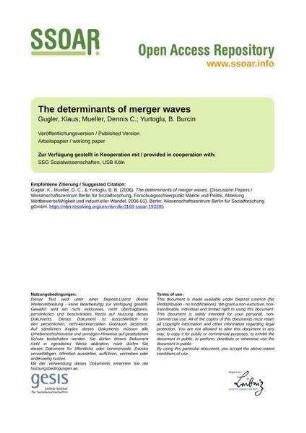 The determinants of merger waves