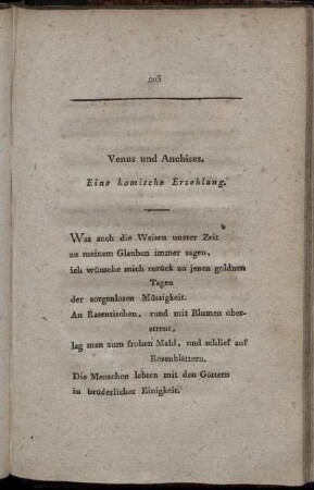 Venus und Anchises.