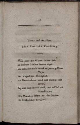 Venus und Anchises.