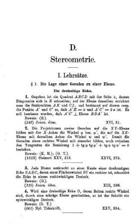 I. Lehrsätze.
