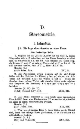 I. Lehrsätze.