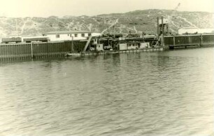 Deichbau Hindenburgdamm - Süd, 1954