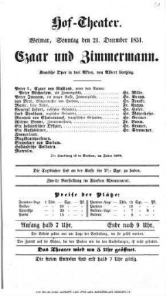 Czaar und Zimmermann