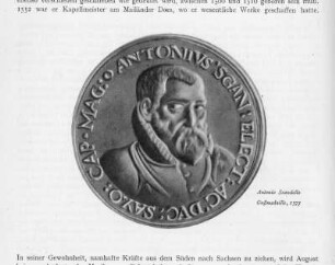 Medaille auf Antonio Scandello