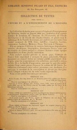 Chronique de l'Abbaye de Saint-Riquier : Ve siècle - 1104