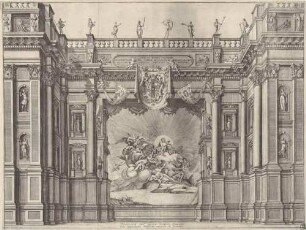 Proscenio del gran Teatro Ducale alto quaranta braccia misura di Parma (Das Proszenium des Teatro Farnese in Parma)