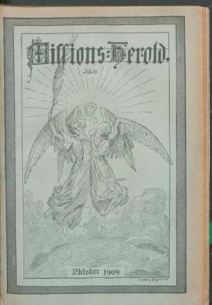 Nr. 10. Neunter Jahrgang. Oktober 1909.