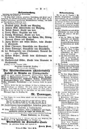 Freisinger Wochenblatt : zugleich Amtsblatt für Freising, Moosburg und Dachau. 1860