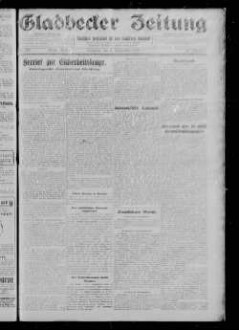 Gladbecker Zeitung. 1898-1933