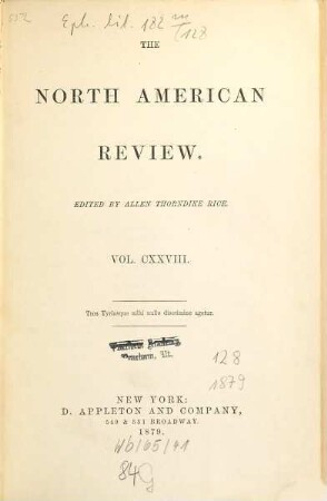 The North American review. 128. 1879