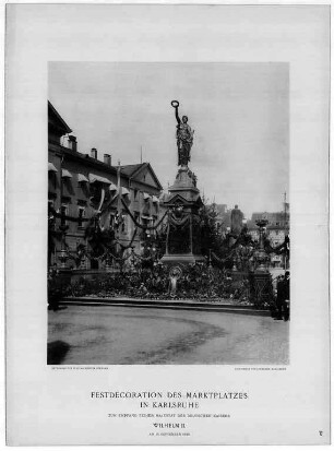 Strieder, Wilhelm. Festdekoration des Marktplatzes