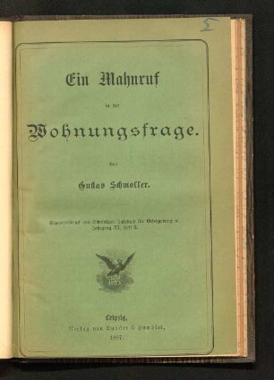 Ein Mahnruf in der Wohnungsfrage