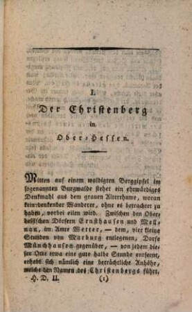 Hessische Denkwürdigkeiten, 2