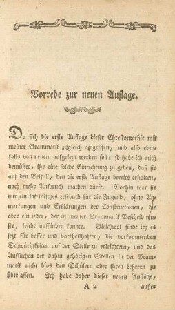 Vorrede zur neuen Auflage