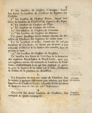 Ordonnance du roi, portant règlement sur la formation & la solde de douze bataillons d'infanterie légère : Du 17 Mars 1788
