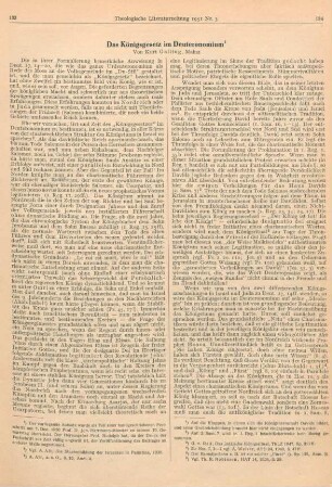 133-138 Das Königsgesetz im Deuteronomium