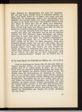 b) Die letzte Phase der Schlacht um Wilna